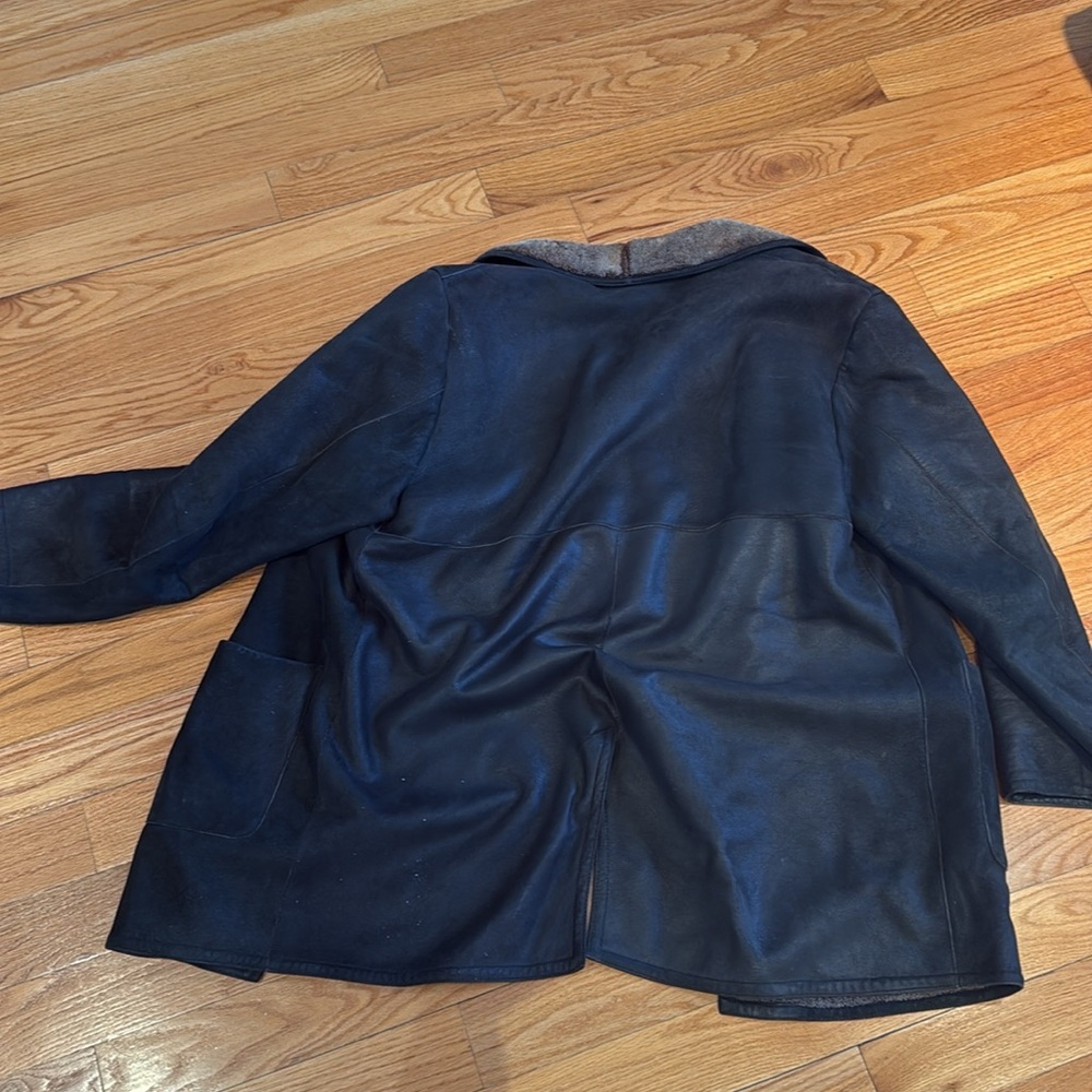 Italian Made men Shearling Coat - Picture 5 of 5